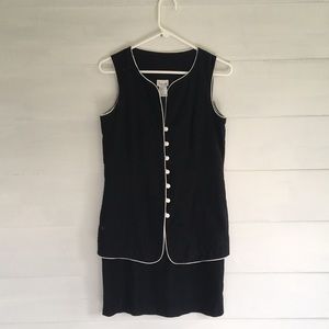 Unique Black and White Career Dress